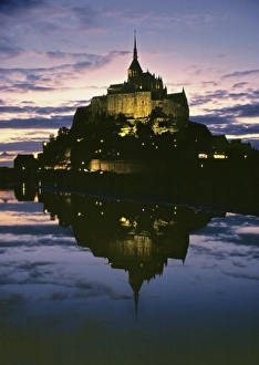 Tidal Island Prints: Europe, France, Le Mont St. -Michel