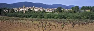 Southern France Prints: Europe, France, Lourmarin. The village of Lourmarin in the Provence region of France
