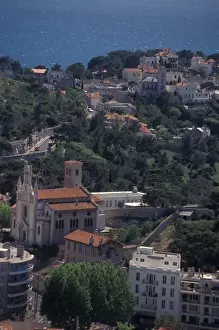 Marseille Prints: Europe, France, Marseilles, Notre Dame de la Garde area