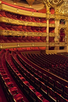 Opera Prints: Europe, France, Paris. Interior of Paris Opera house