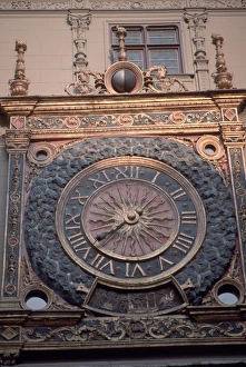 Randa Bishop Prints: Europe, France, Rouen Old clock