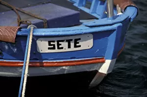 Europe, France, Sete. Fishing boat details