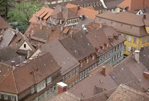 Europe, Germany, Baden, Wurttemburg, Heidelberg. Houses along Grosse Mantelgasse