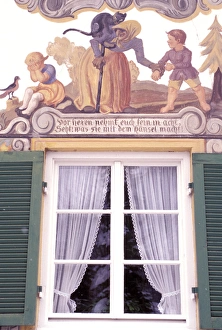 Images Dated 10th April 2006: Europe, Germany, Bavaria, Oberammergau. Hansel and Gretel house