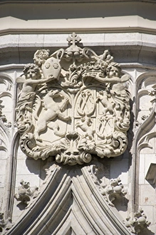 Images Dated 27th April 2009: Europe, Germany, Bavaria, Passau, relief sculpture on St. Stephens Cathedral