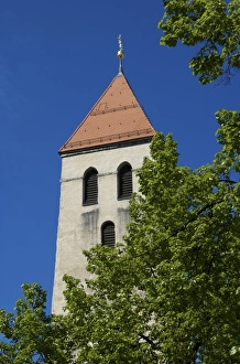 Images Dated 25th April 2009: Europe, Germany, Bavaria, Regensburg, tower