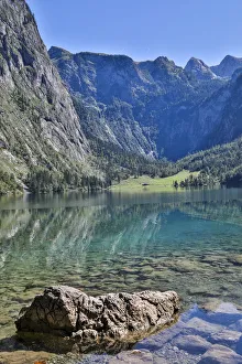 Berchtesgaden Prints: Europe, Germany, Bavaria, Schoenau am Konigssee, Lake Obersee