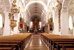 Images Dated 10th April 2006: Europe, Germany, Bavaria, Steingaden, Welfenmunster