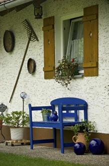 Cottage Prints: Europe, Germany, Bavaria, Straubing, cottage exterior in Spring
