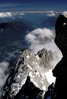 Images Dated 10th April 2006: Europe, Germany, Bavaria. View from Zugspitze