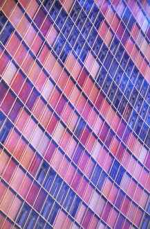 Images Dated 23rd August 2006: Europe, Germany, Berlin. GSW Tower, colored windows