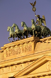 Roman Prints: Europe, Germany, Berlin. Unter Den Linden, Brandenburg Gate