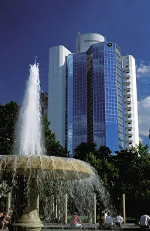 Office Building Prints: Europe, Germany, Frankfurt. Citibank building