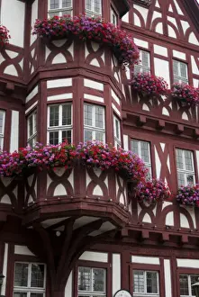 Images Dated 17th July 2008: Europe, Germany, Miltenberg, half-timbered buildings