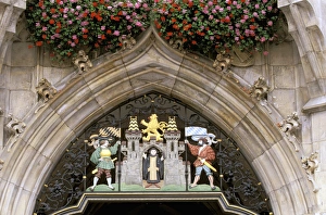 Frame Prints: Europe, Germany, Munich. Marienplatz, Glockenspiel details