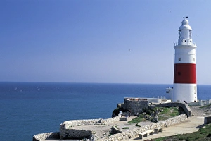 Images Dated 31st August 2011: Europe, Gibralter. Lighthouse