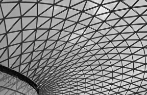 Images Dated 12th July 2008: Europe, Great Britain, London. Roof of British museum