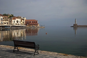 Images Dated 16th May 2009: Europe, Greece, Greek Island, Crete, Chania old harbor and the Tourist activity