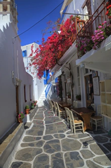 Images Dated 24th May 2010: Europe, Greece, Greek Island, Mykonos, Hora with small alley ways and fine little