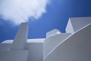 Images Dated 5th June 2014: Europe, Greece, Imerovigli. White building shapes