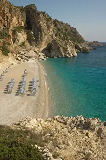Azure Prints: Europe, Greece, Karpathos, Kyra Panagia Beach: Popular swimming beach