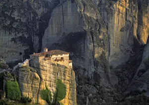 Jim Nilsen Prints: Europe, Greece, Meteora. Christian monastery atop rock formation