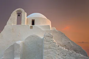 Bell Prints: Europe, Greece, Mykonos. Church of Panagia Paraportiani