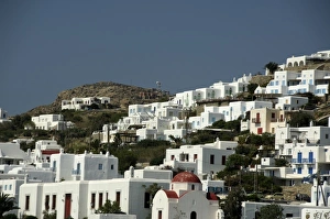 Cruise Port Prints: Europe, Greece, Mykonos. Typical homes