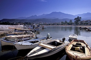 Images Dated 7th October 2004: Europe, Greece, Peloponnese, Messina, Kardamyli Boat harbor, morning; Messinian