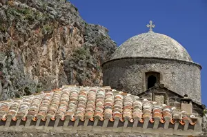 Europe, Greece, Peloponnese, Monemvasia (single entrance). One of over 40 historical