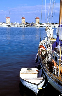 Images Dated 2nd August 2006: Europe, Greece, Rhodes. Harbor