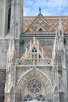 Hungarian Prints: Europe, Hungary, Budapest, Matthias Church