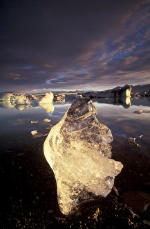 Images Dated 11th February 2005: Europe, Iceland, Breioamrkurjokull Glacier region