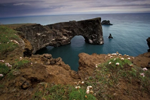 Images Dated 11th February 2005: Europe, Iceland, Dyrholaos Bay