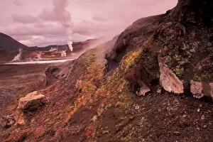 Europe, Iceland, geothermal steam vents