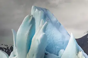 Icelandic Prints: Europe, Iceland, Jokusarlon. Unusual iceberg formations