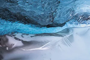 Images Dated 12th March 2015: Europe, Iceland, Southwest Iceland, Skaftafell National Park, Vatnajokull Ice Caves