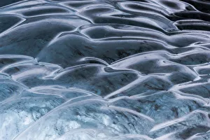 Images Dated 12th March 2015: Europe, Iceland, Southwest Iceland, Skaftafell National Park, Vatnajokull Ice Caves