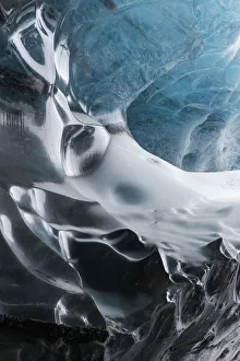 Images Dated 12th March 2015: Europe, Iceland, Southwest Iceland, Skaftafell National Park, Vatnajokull Ice Caves
