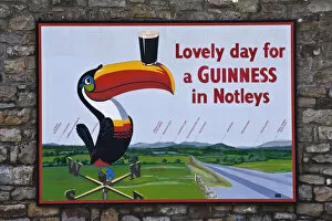 Images Dated 17th September 2007: Europe, Ireland, Aghamore. Guinness sign outside Notleys pub. Credit as: Dennis
