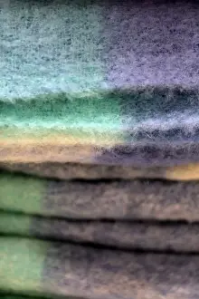Blanket Prints: Europe, Ireland, Avoca. Wool Blankets at Avoca Handweavers Mill, County Wicklow