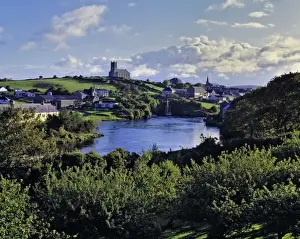 County Donegal Prints: Europe, Ireland, Ballyshannon. The quaint town of Ballyshannon sits above the River Erne in Co