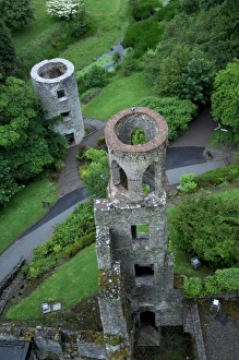 Europe, Ireland, Blarney Castle. Overview from castle top. THIS IMAGE RESTRICTED
