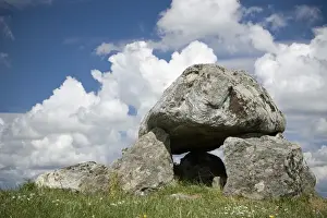 Megalith Prints: Europe, Ireland, Carrowmore. Ancient megolithic stone tomb. Credit as: Wendy Kaveney