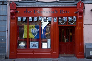 Tavern Prints: Europe, Ireland, Ennis. Colorful front of a pub. Credit as: Wendy Kaveney / Jaynes