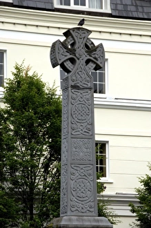 Carve Prints: Europe, Ireland, Killarney. Celtic cross. THIS IMAGE RESTRICTED - Not available to U