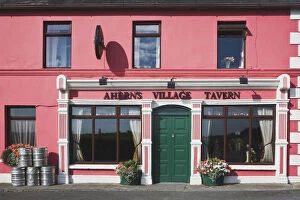 Europe, Ireland, Lattin. Exterior of Aherns Village Tavern. Credit as: Dennis