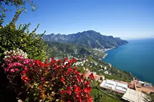 Full Prints: Europe; Italy; Amalfi Coastline; Ravello; View of the Amalfi Coast from Villa Rufolo