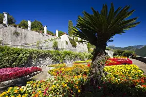 Images Dated 7th October 2010: Europe; Italy; Amalfi Coastline; Ravello; View of the Villa Rufolo in Ravello, Italy