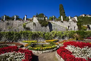 Images Dated 7th October 2010: Europe; Italy; Amalfi Coastline; Ravello; View of the Villa Rufolo in Ravello, Italy